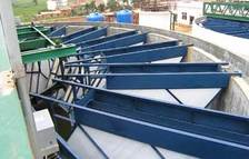 Tilted plate thickener