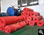 Wear-resistant rubber plates in workshop