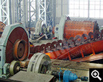 Installation of autogenous grinding and ball milling grinding system
