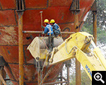 Installation of deep cone thickener