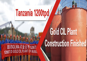 Xinhai Tanzania 1200tpd Gold CIL Plant Construction Finished